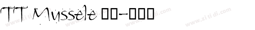 TT Mussele 粗体字体转换